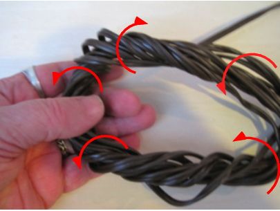 Electrical Cord Self-Bundling While Still Plugged In