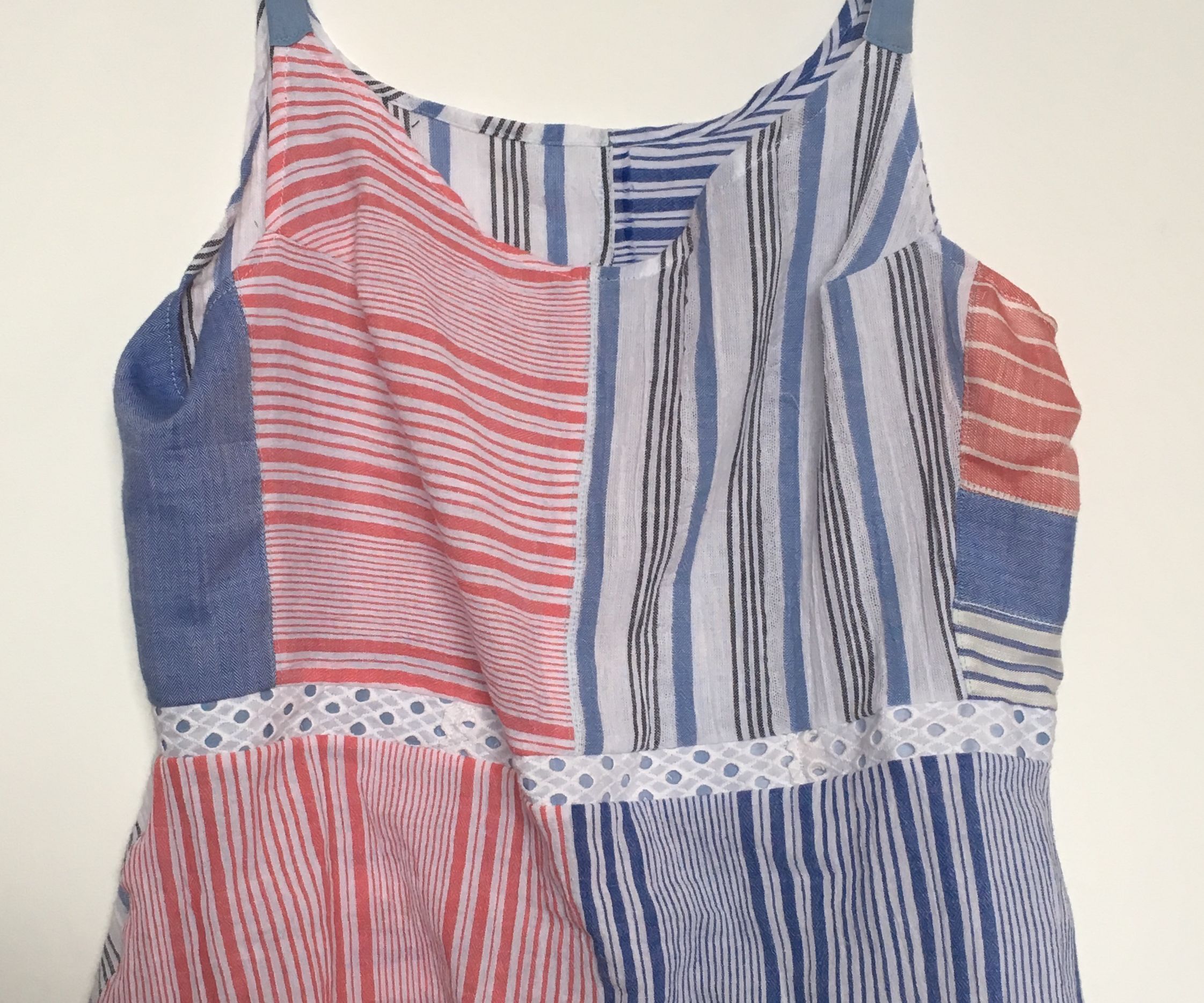 Patchwork Summer Top From Upcycled Fabrics