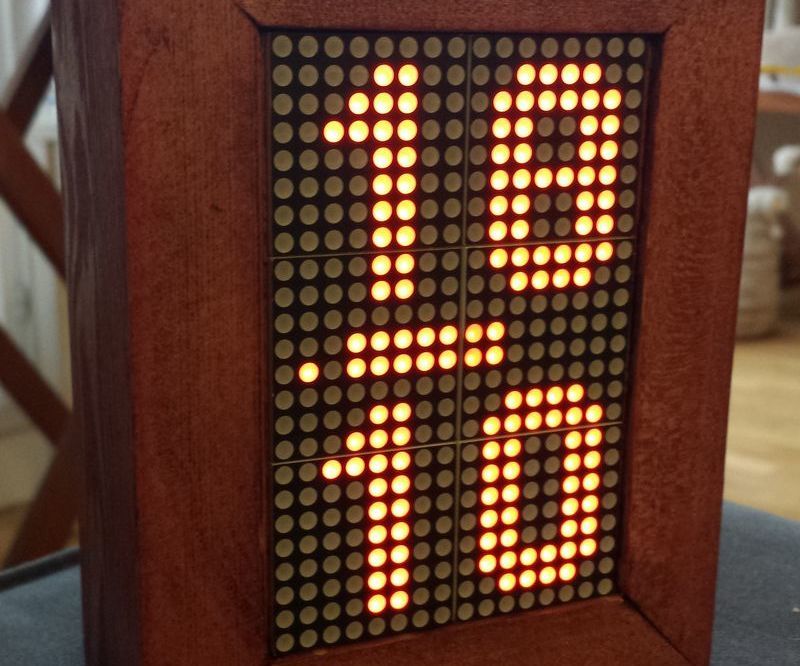 Led Matrix Arduino Clock