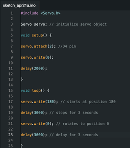 Connect Microcontroller to Servo