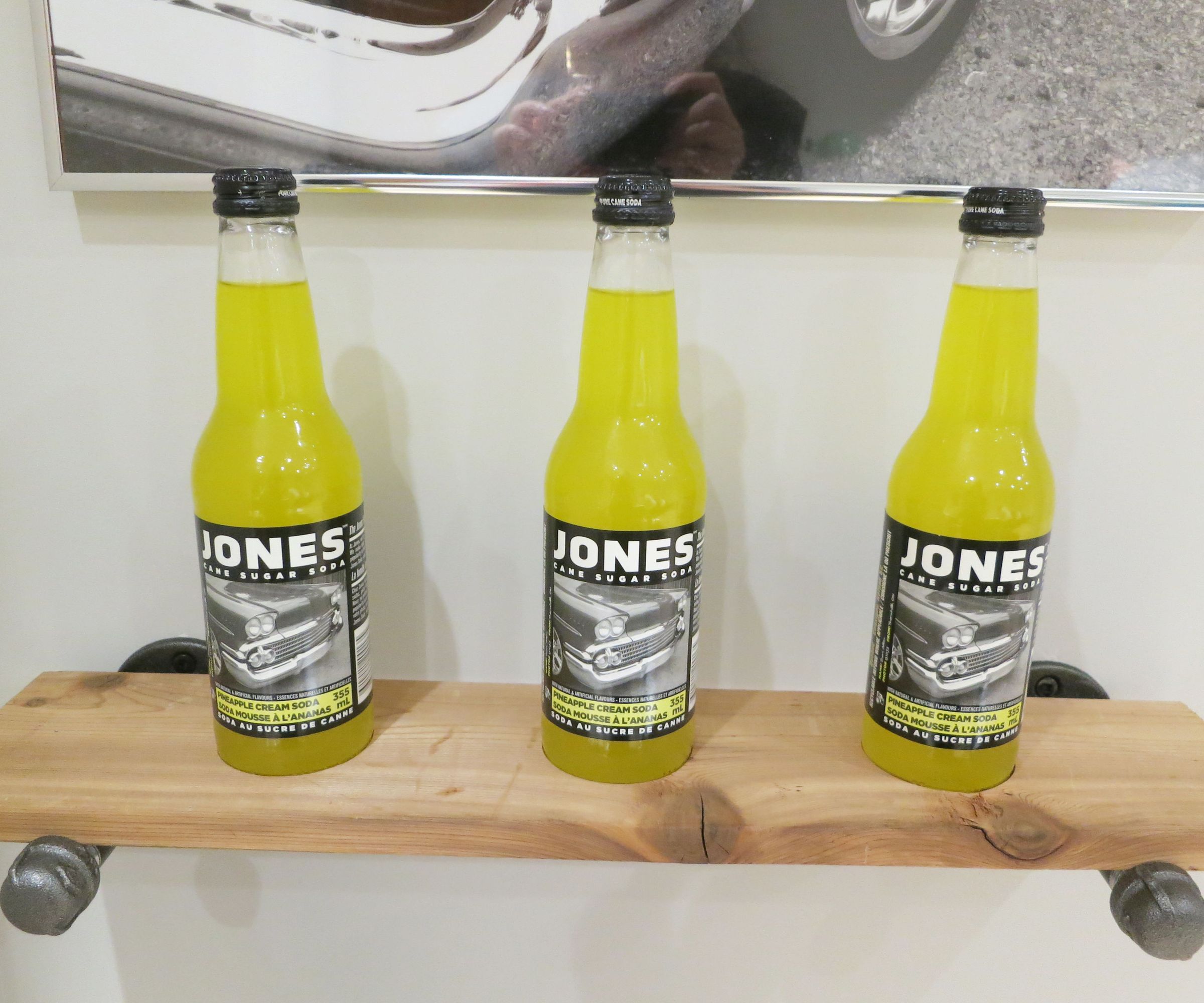 Industrial Bottle Display Shelf