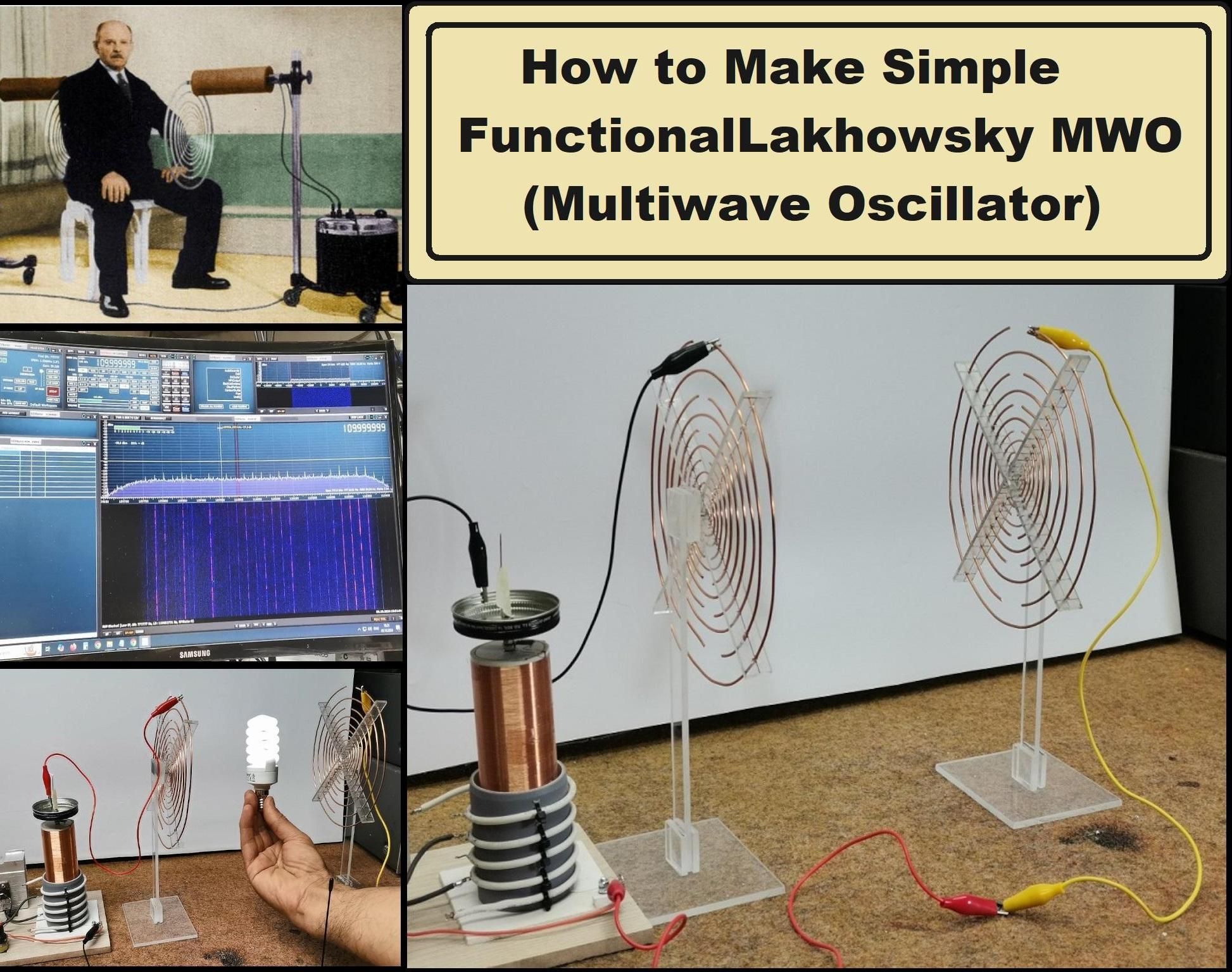 DIY Simple Functional Lakhovsky MWO (Multiwave Oscillator) Therapy Device