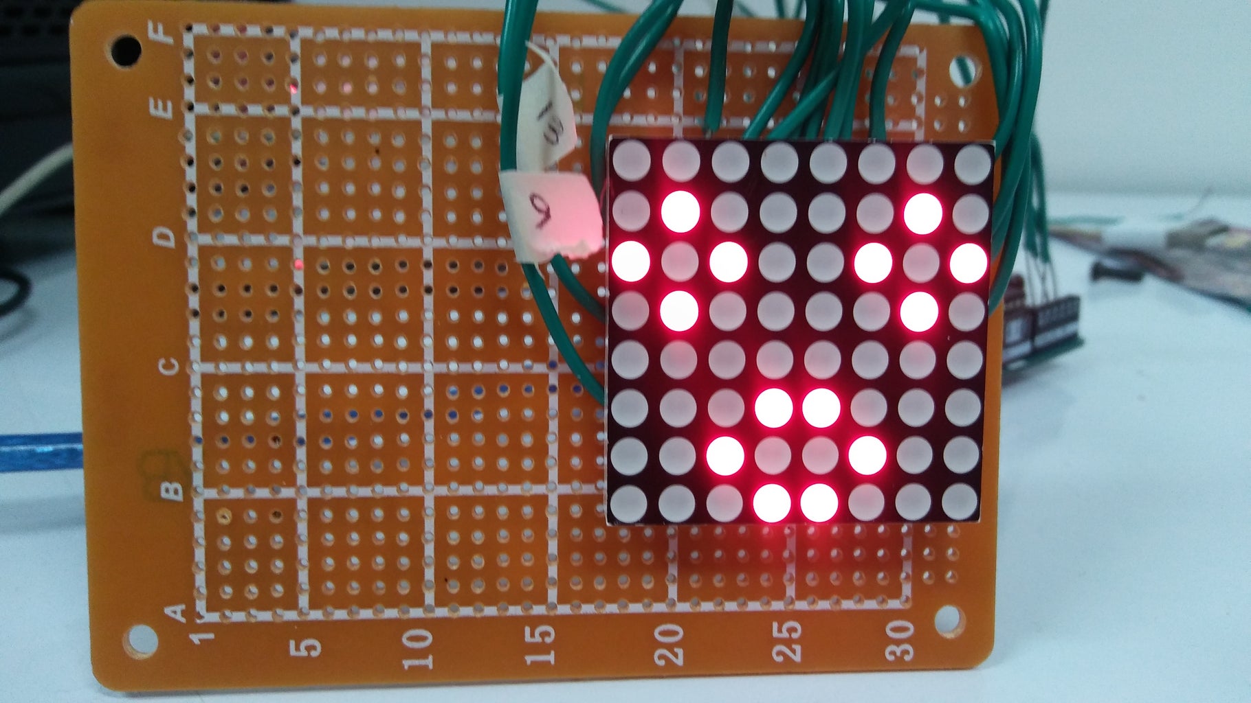 8x8 LED Matrix Using Arduino