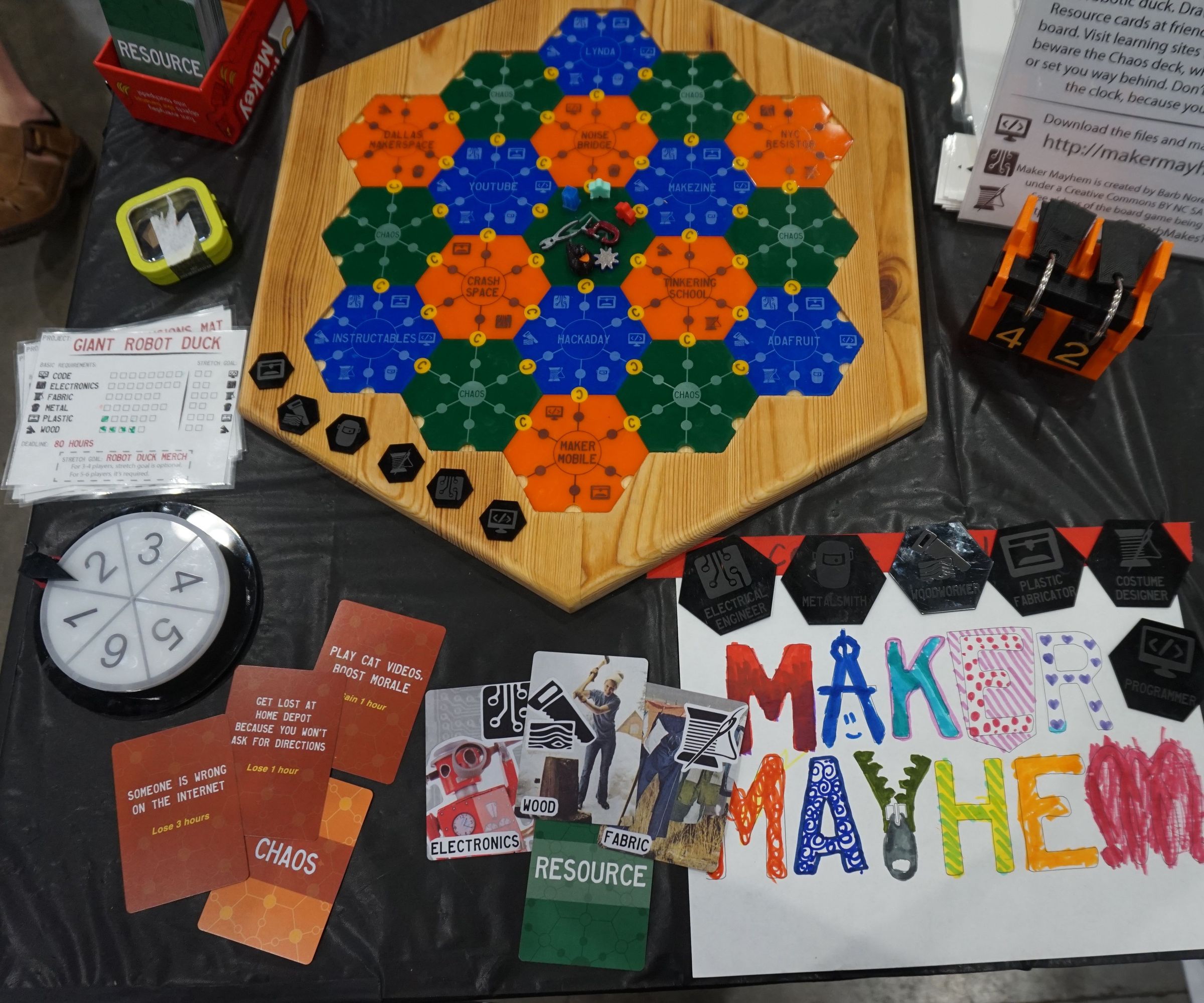 Maker Mayhem: a Hackerspace Board Game