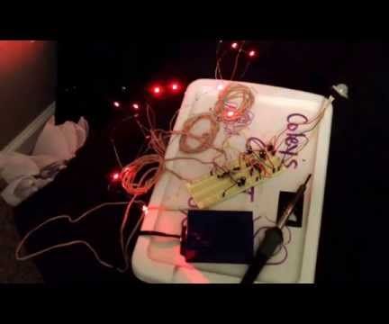Motion Sensitive Glowing Eyes That Light Up Randomly and Wink Out Slowly