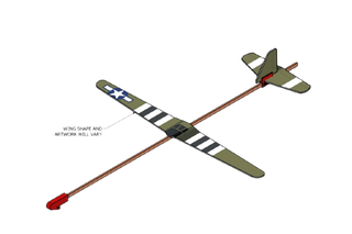 Rubber band glider plane on sale