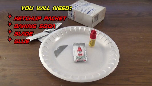How to Make a Mini Ketchup Bomb for a Prank! 