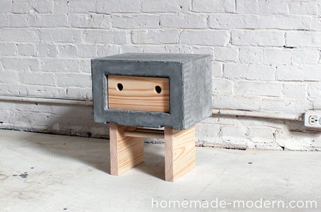 HomeMade Modern DIY Concrete Nightstand : 11 Steps (with Pictures ...