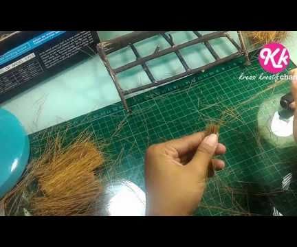 DIY Simple Miniature Village House Using Glue Gun