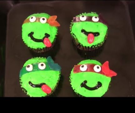 TMNT Camouflage Cupcakes