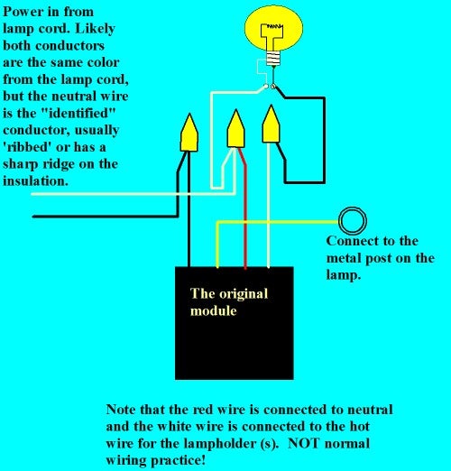 Simple" Conversion of Metal Lamp to Use Touch Switch : 7 Steps