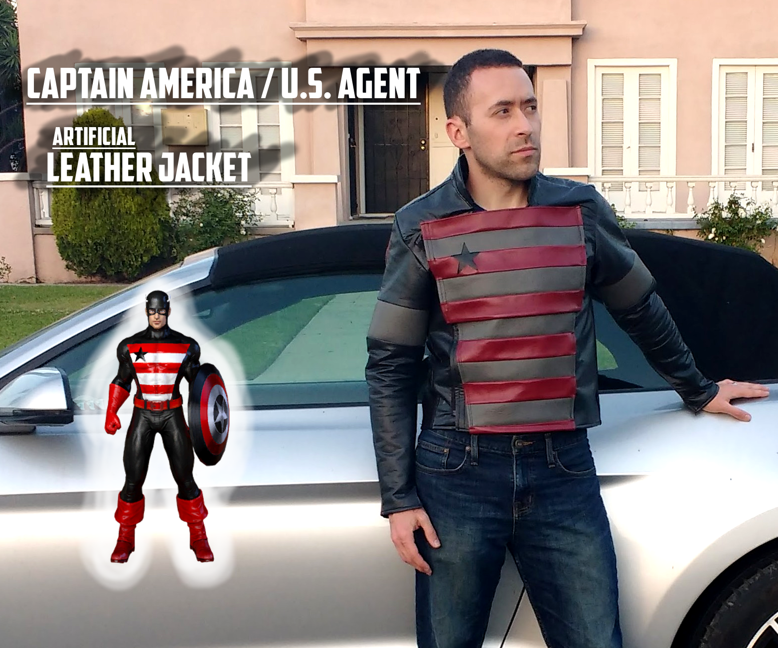 Captain America / US Agent Artificial Leather Jacket