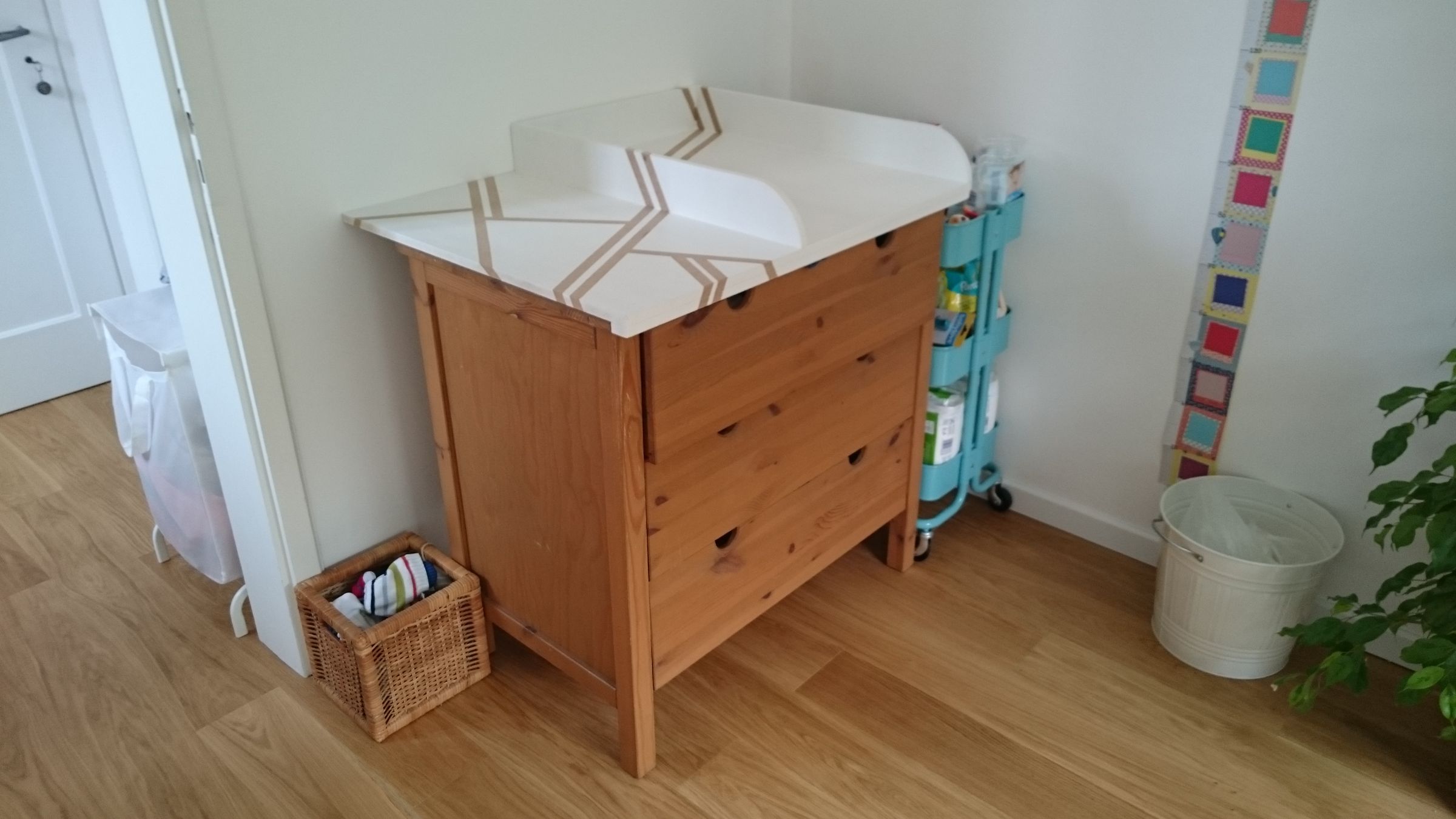 Hemnes Baby Changing Dresser IKEAHack 5 Steps (with Pictures