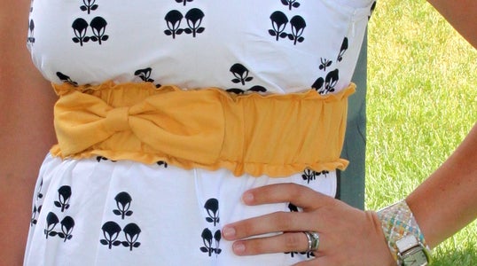 Ruffled Bow Belt