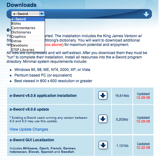 Setting Up and Using E-Sword