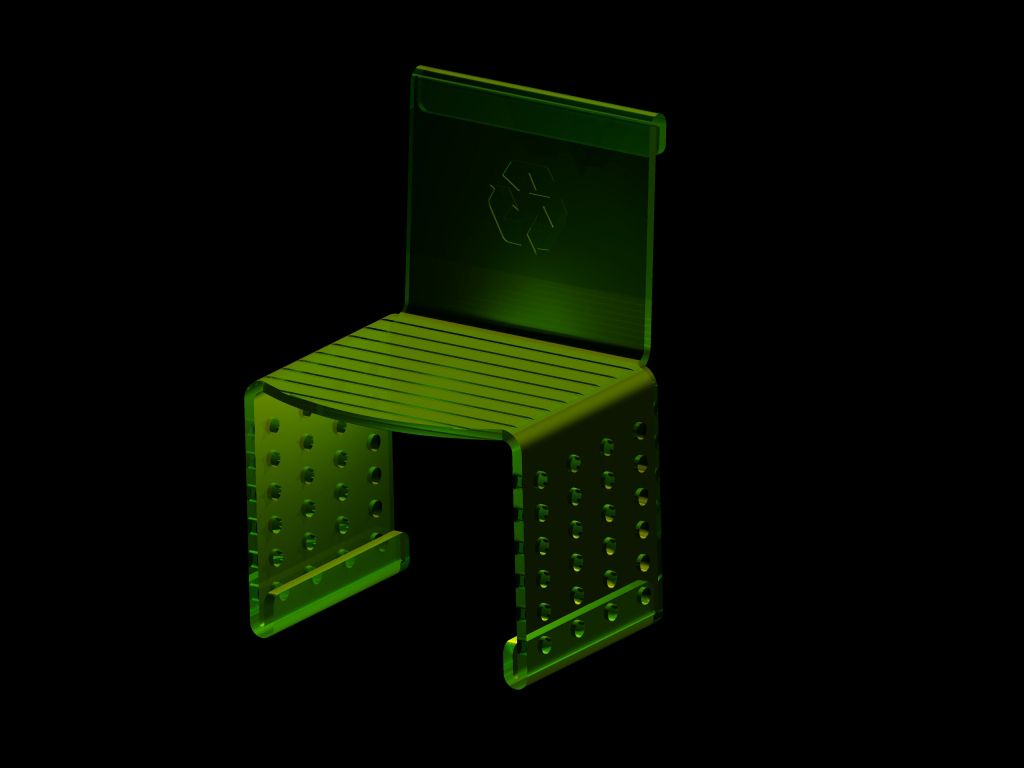 Chair of Recycled Acrylic