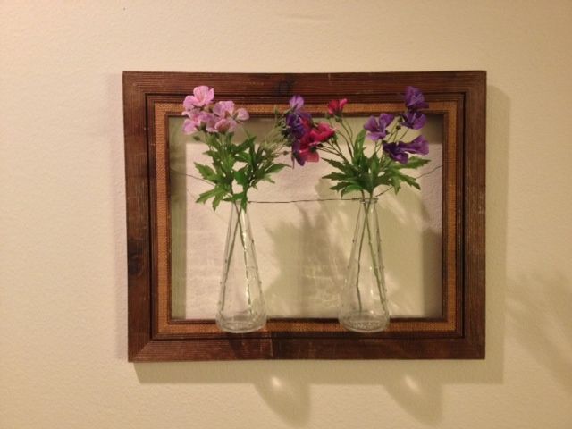 Framed Flower Vases Wall Art