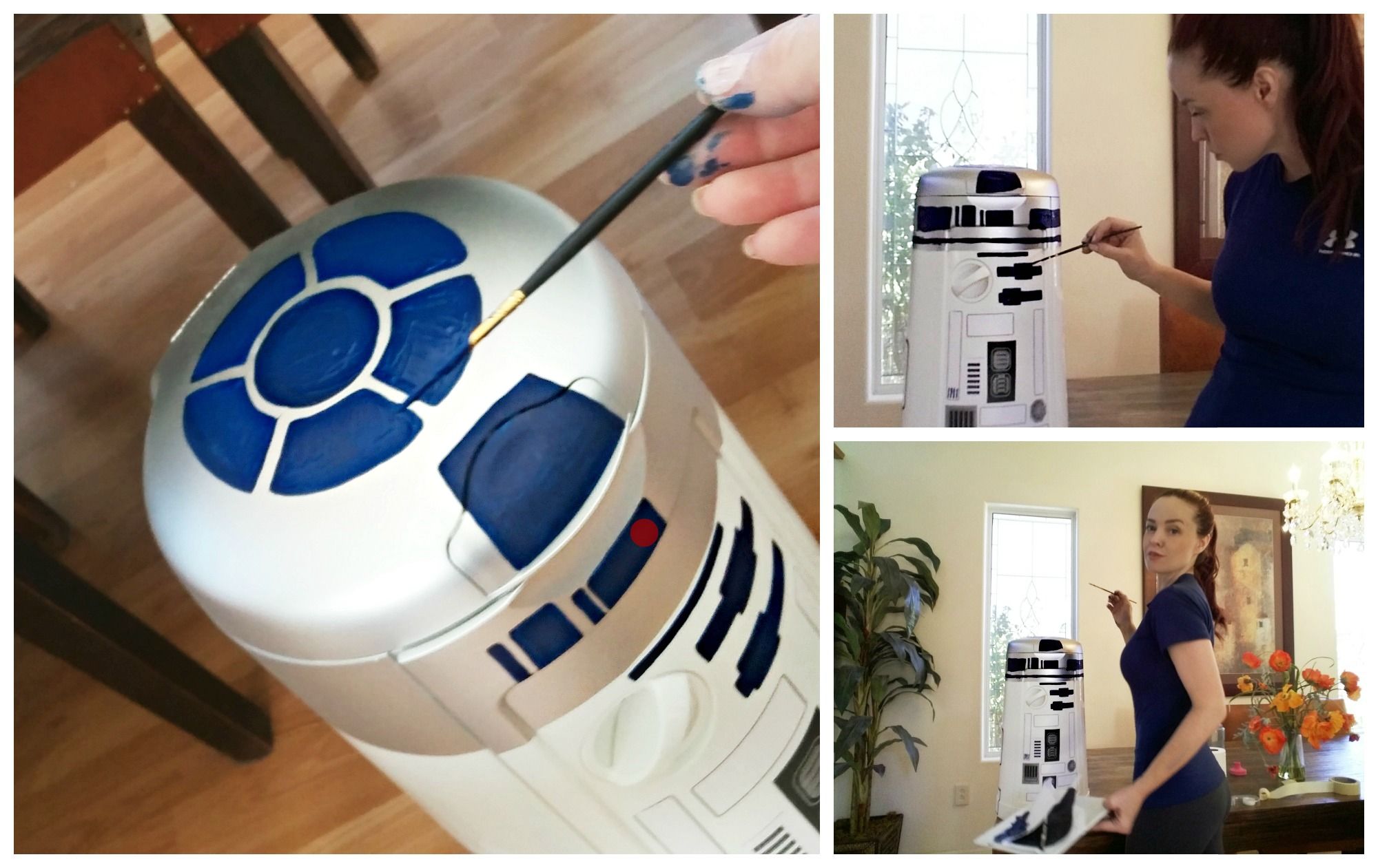 Broken Diaper Genie Turned R2D2 Toy Chest! 7 Steps (with Pictures