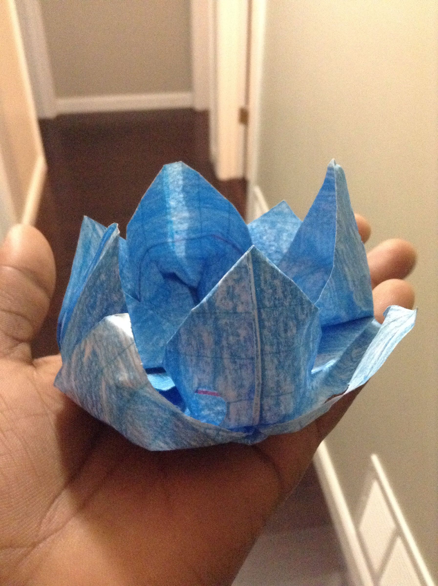 How to Make an Origami Lotus Flower