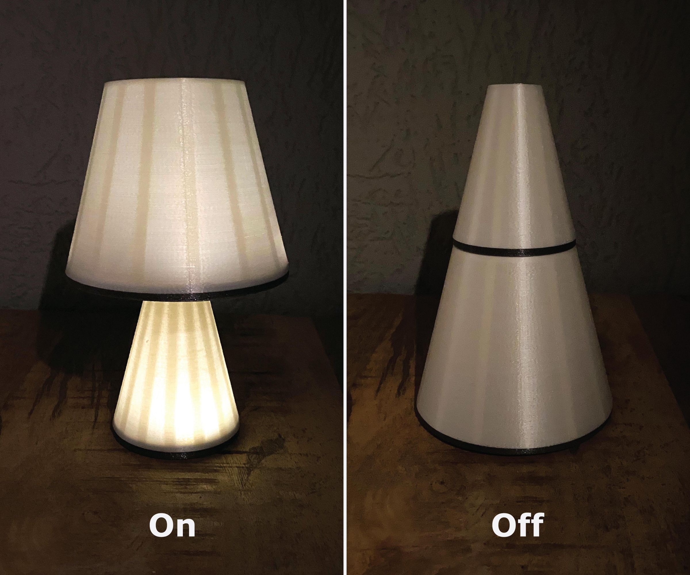 Battery Powered Lamp That Turns on Through the Use of Magnets!