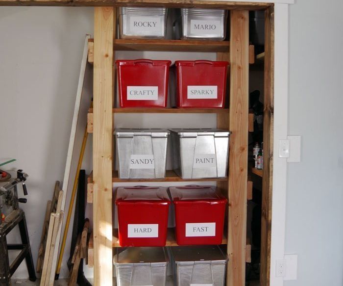 Painted Bins for a Cohesive Look