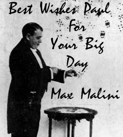 A parlor gag by Max Malini