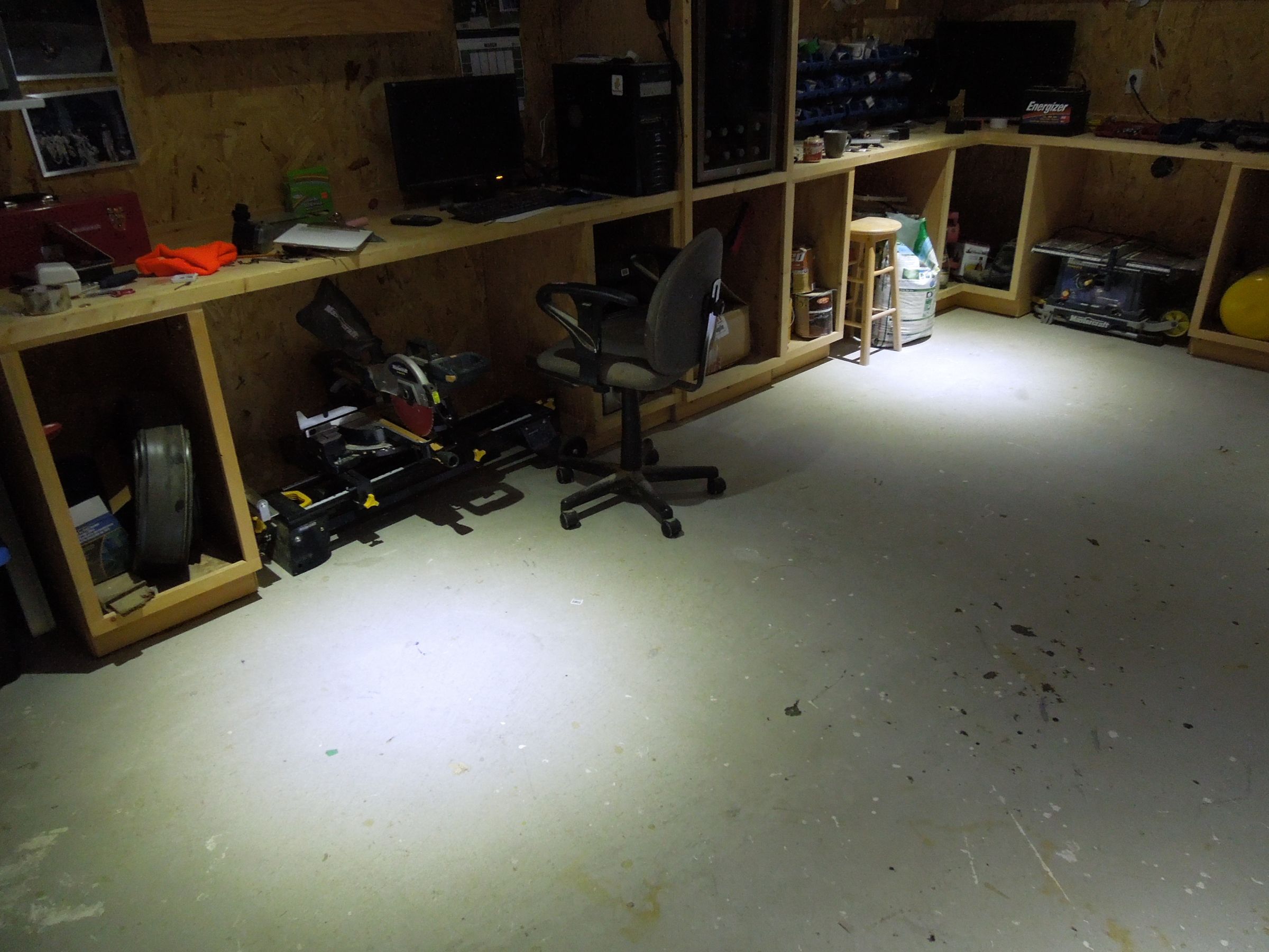 "Off Grid" DC Solar Electric Garage Lighting... Hard Wired and Fully