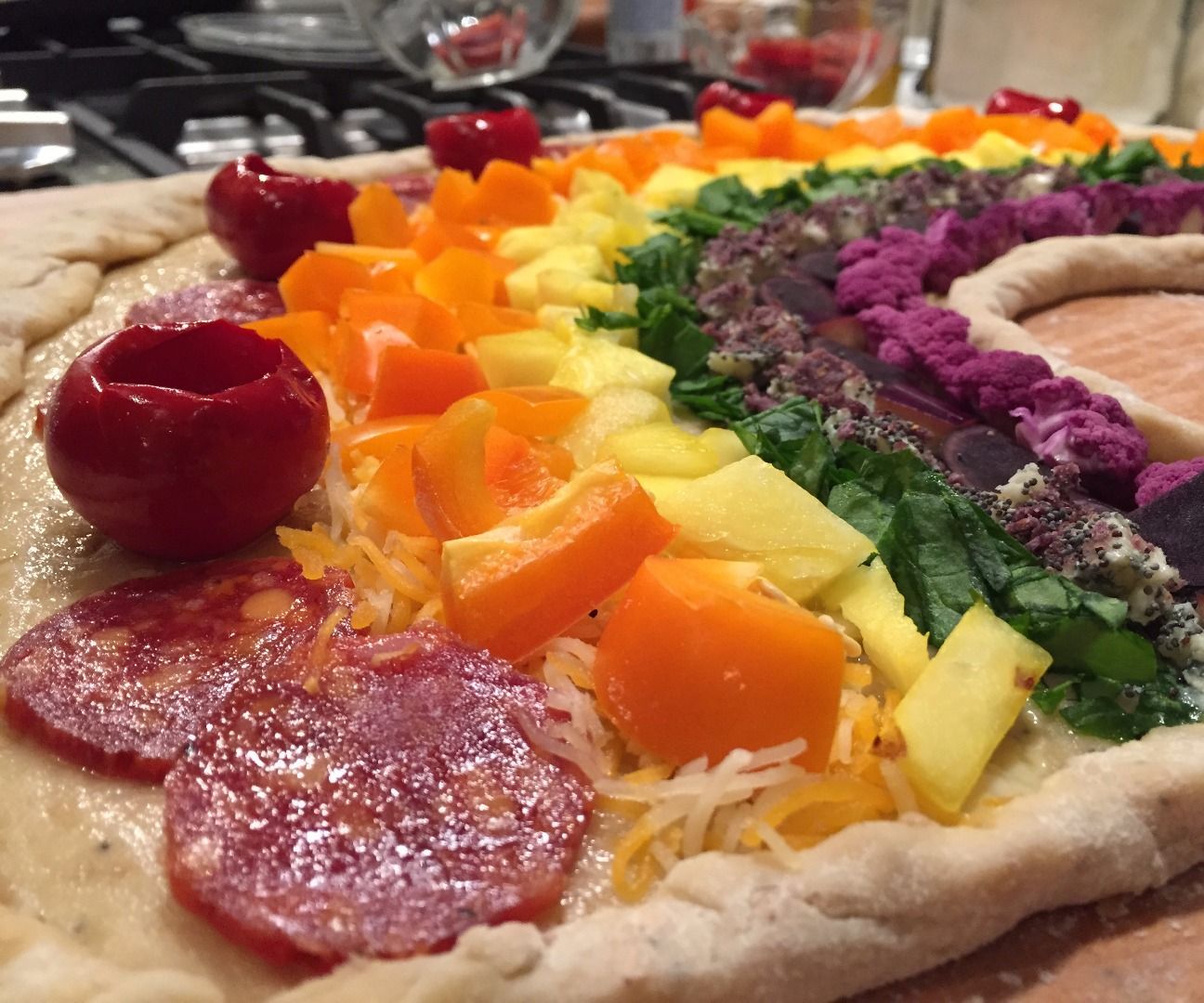 Rainbow Pizza 