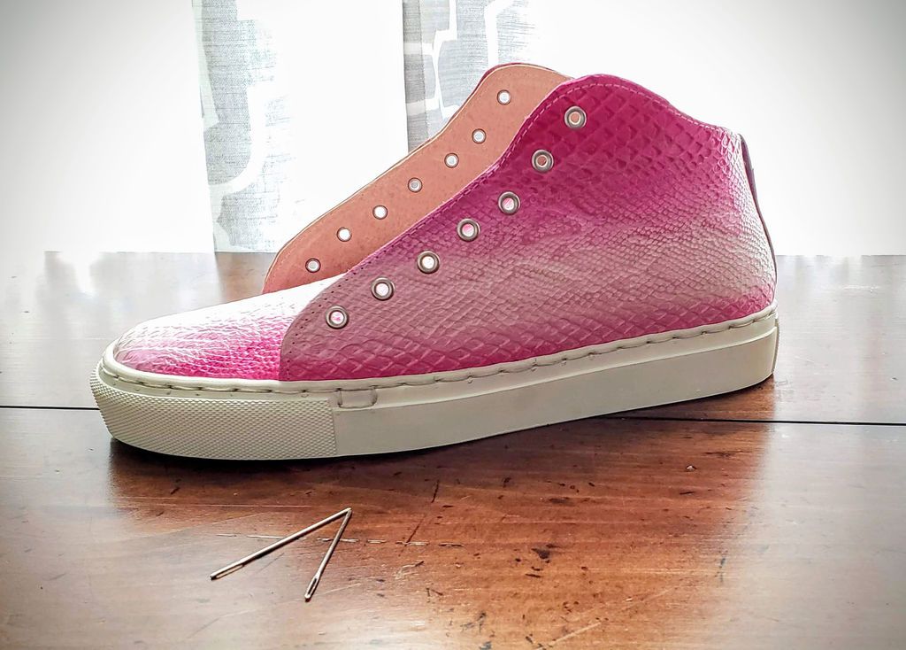 custom leather sneakers