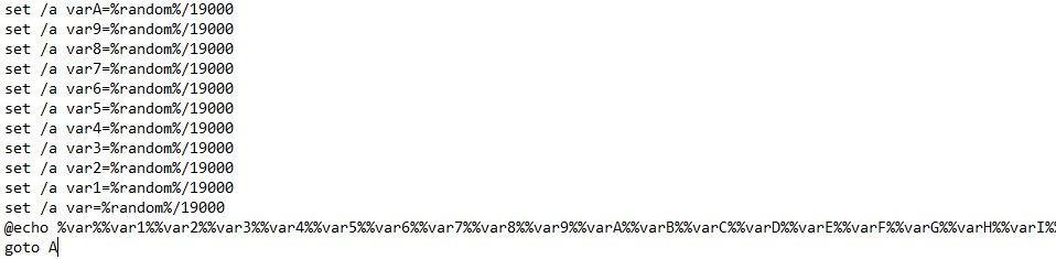 Matrix in Command Prompt