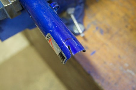 Weld a Vertical Post to the Top of the Square Box