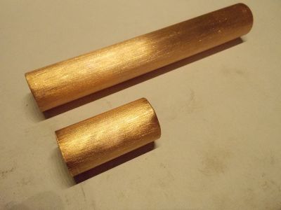 Cut the Copper Pipe Into Pieces and Sandpaper Them