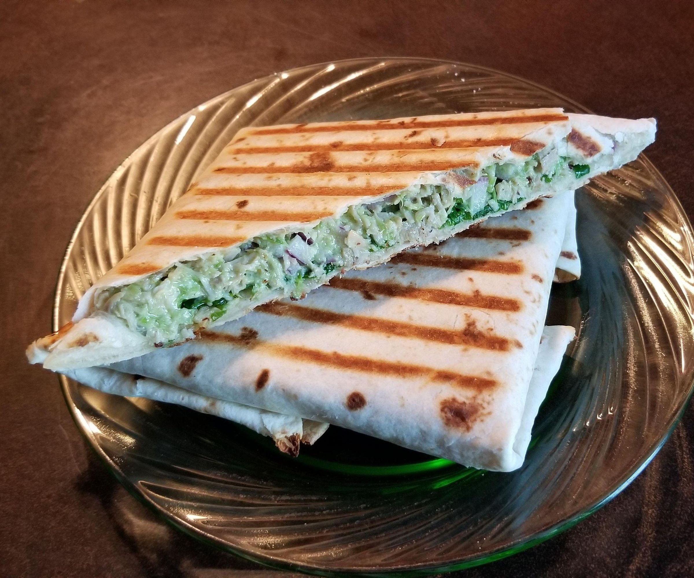 Garlic Scape Pesto / Chicken Panini