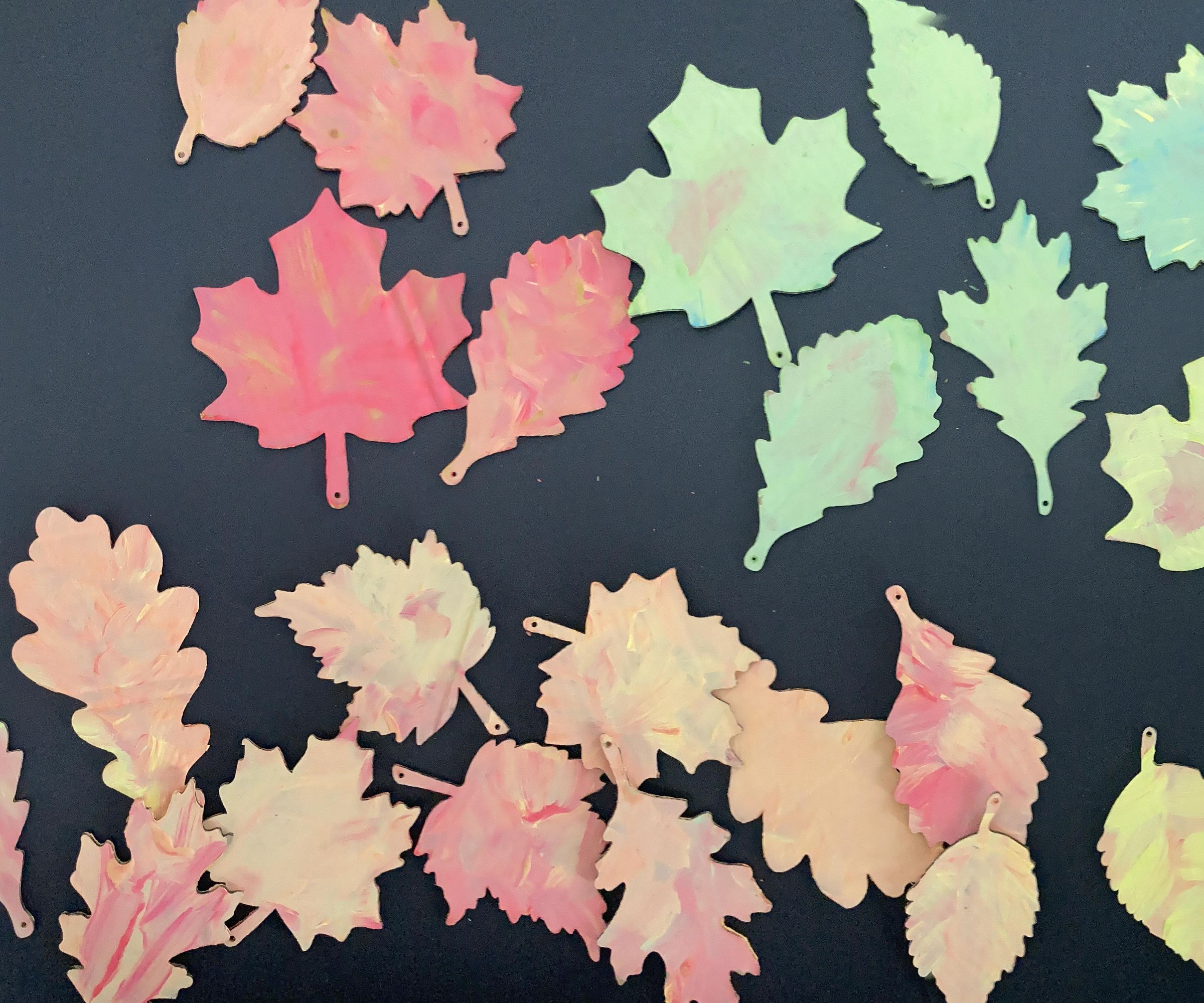🍂 Crafting the Colors of Fall: Cardboard Leaf Curtain