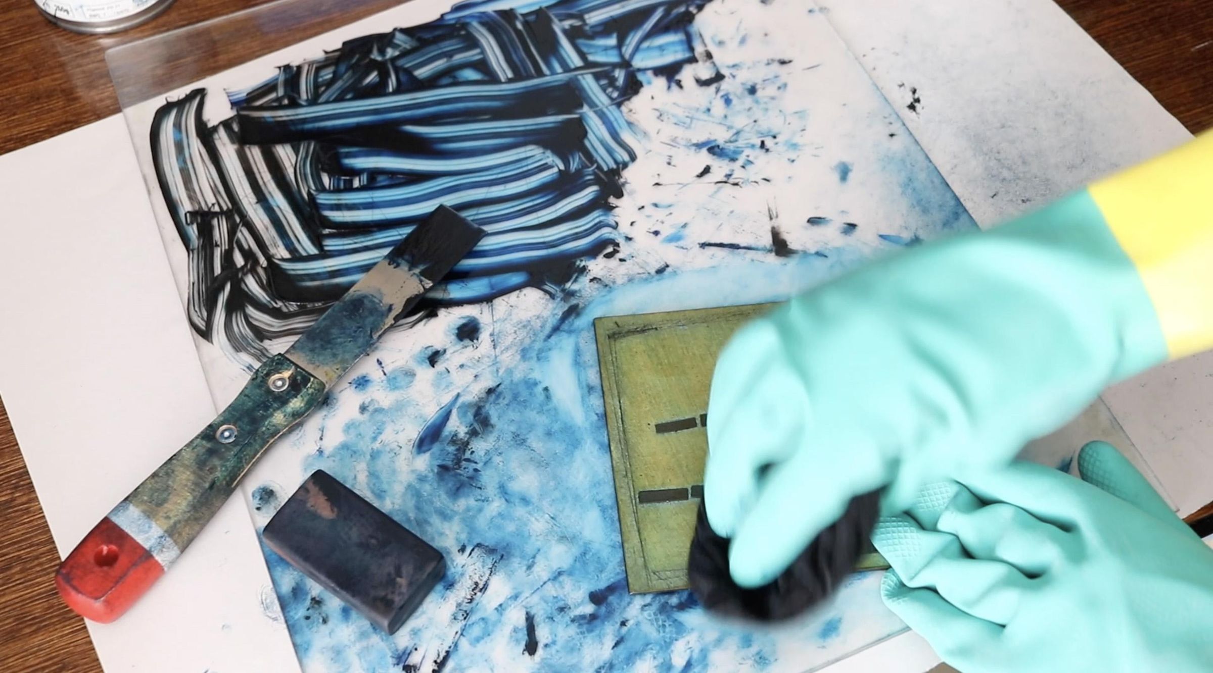 Sandpaper and Cardboard Collagraph Print 9 Steps (with Pictures