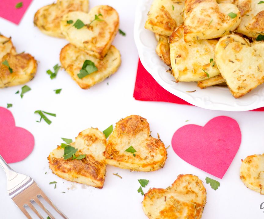 How to Make Simple Valentines Day Roast Potato Hearts