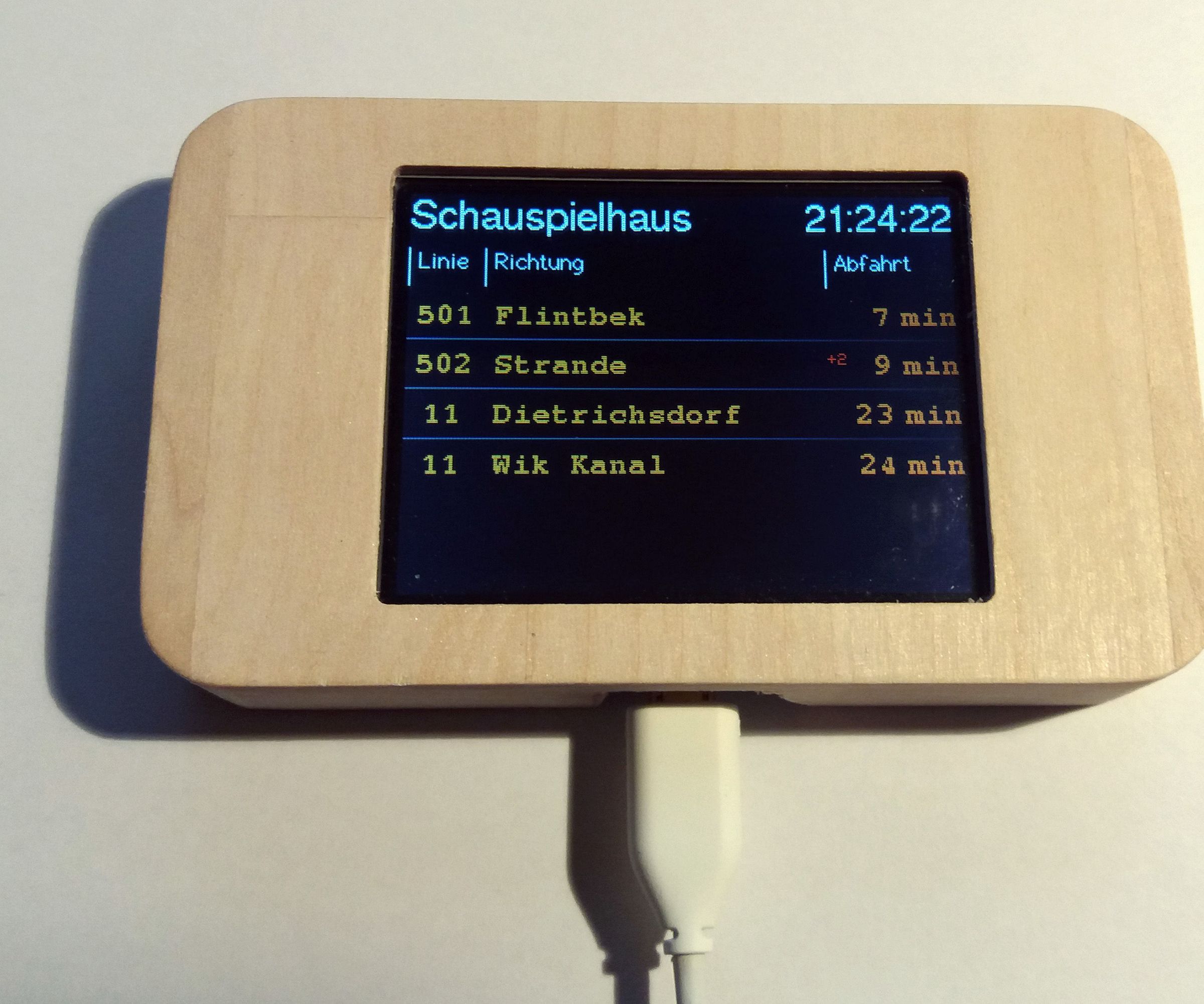 ESP8266 Weather & KVG Infoscreen