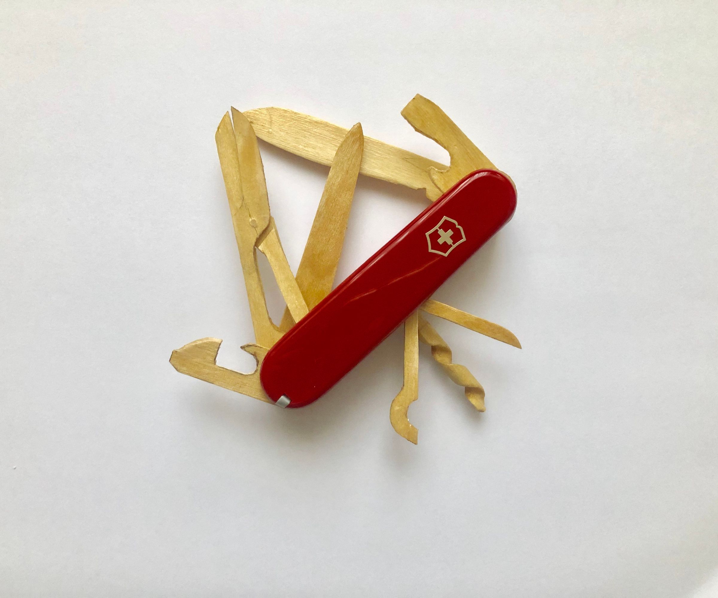Swiss Army Knife Made From Popsicles