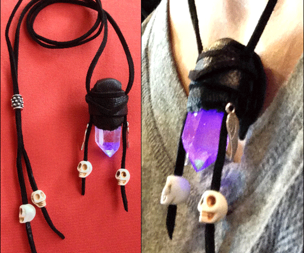 Voodoo Heart | Pulsating Glow Quartz Necklace