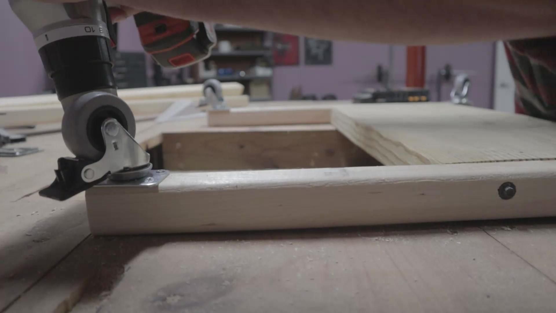 DIY Command Center - a Rolling Adjustable Height Desk on a Budget : 8 ...