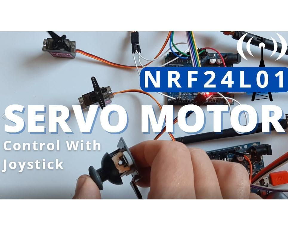 NRF24L01 Wireless Servo Motor Control With Joystick