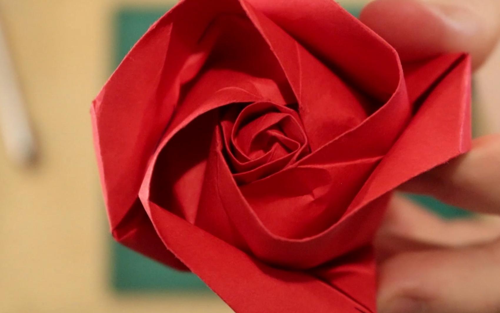 How to Make an Origami Rose 14 Steps (with Pictures) Instructables