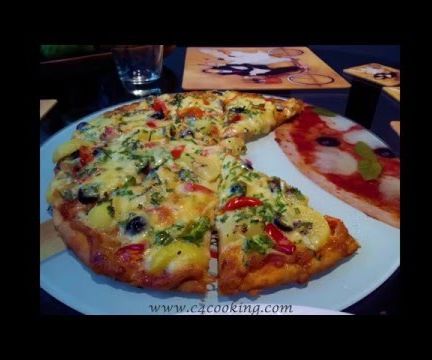 Pizza Recipe - With Homemade BASE & SAUCE - Topped With Kiwi Chilli Chives and Cheeeese :)