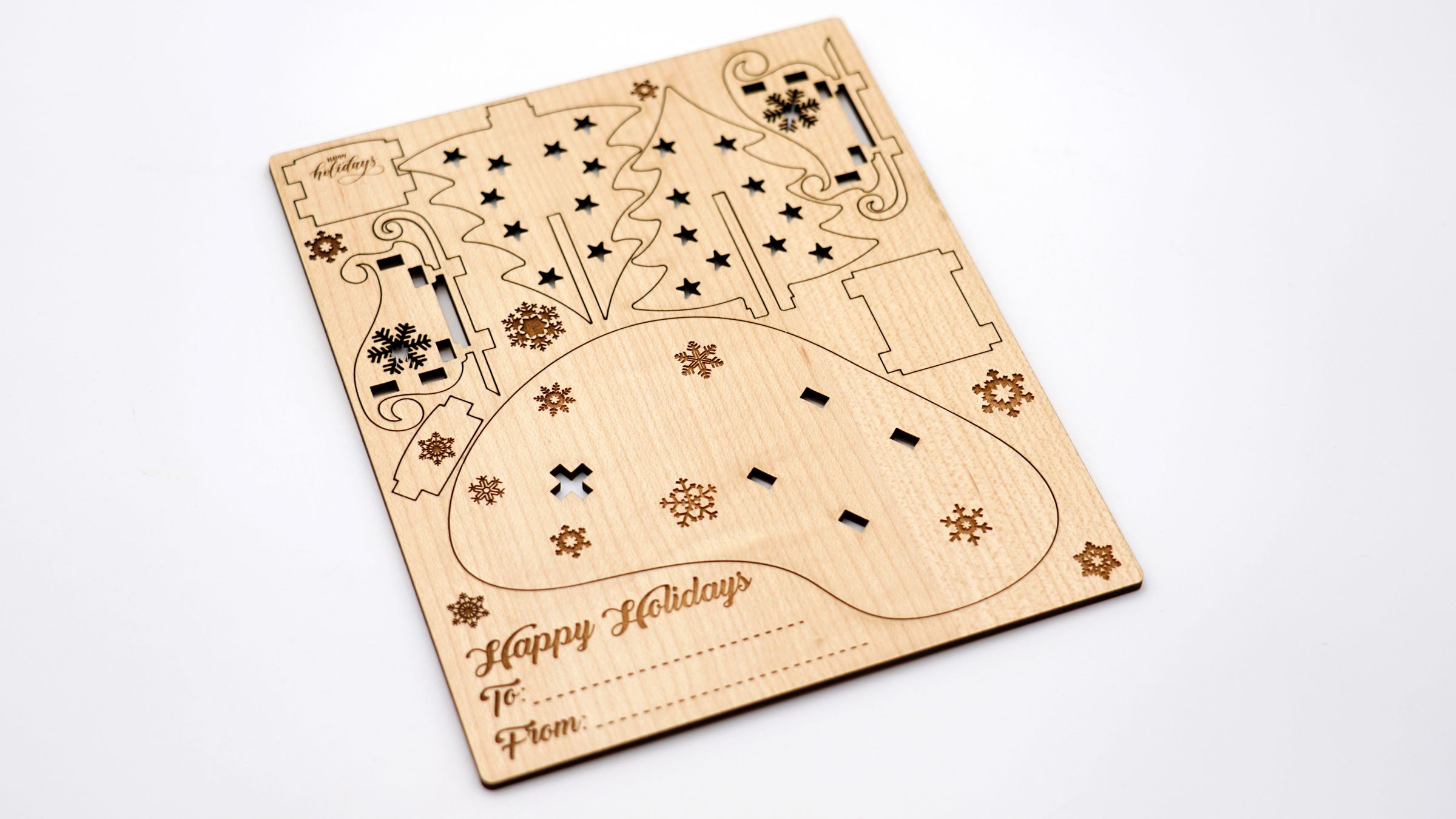 Laser Cut 3D Holiday Cards Instructables