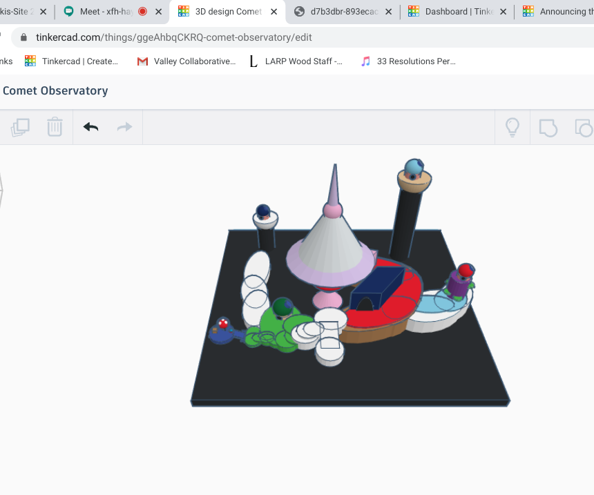 Rosalina's Comet Observatory 3d Model Scene