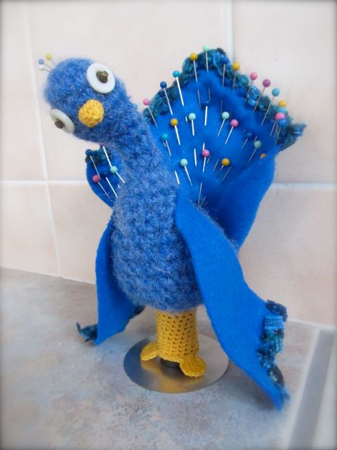 Proud Peacock Pincushion