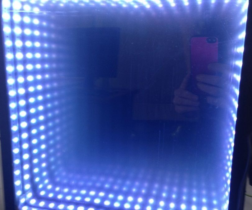 Infinity Mirror That Flashes to Music