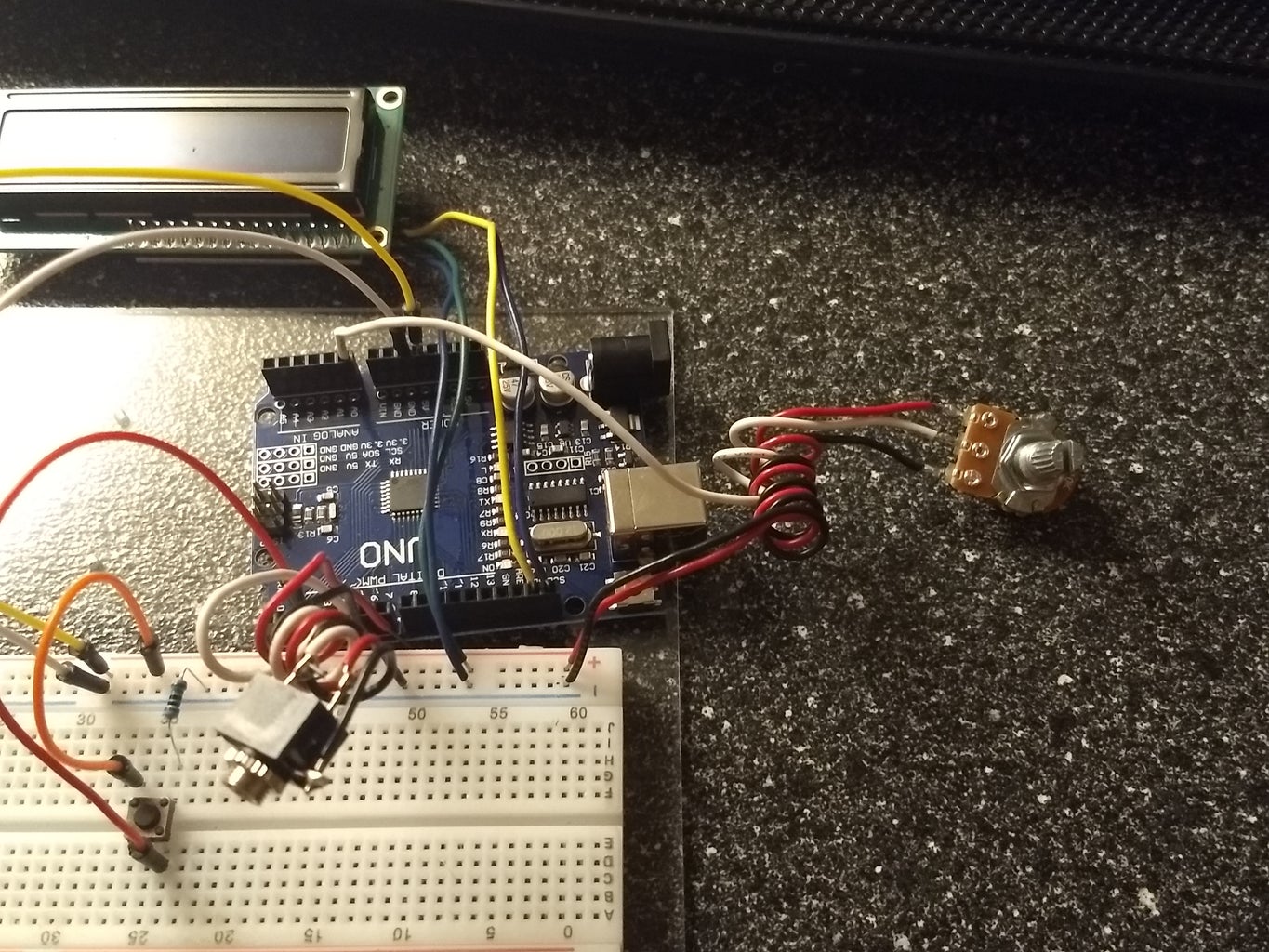 Connect the Potentiometer: