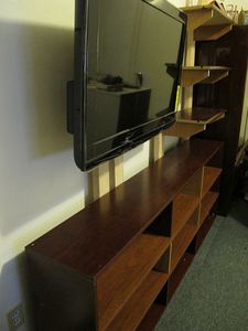Turning a Bookcase Into a TV Stand & More Shelves