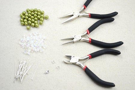 Jewelry Crafts Ideas-adorable Pearl Necklace Earring Set